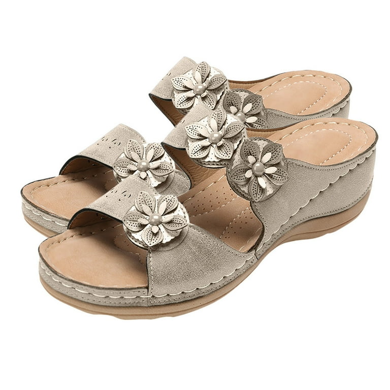 Sandals for Women Flattering and Versatile Flats Open Shoes Wedges