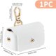 thumbnail image 2 of Estuche de cuero con forma de almohada para anillos de perro blanco, ideal para collares de mascotas. Bolsa de boda, regalo perfecto para propuestas de matrimonio., 2 of 9