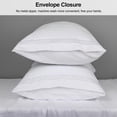 thumbnail image 3 of Lirex Pillow Cases Set, 2-Pack Standard Size 20x26 inches, Brushed Microfiber for Cozy Bedroom,White, 3 of 7
