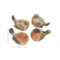 thumbnail image 4 of 8"W, 6"H Multi Colored Polystone Bird Sculpture, by DecMode (4 Count), 4 of 14