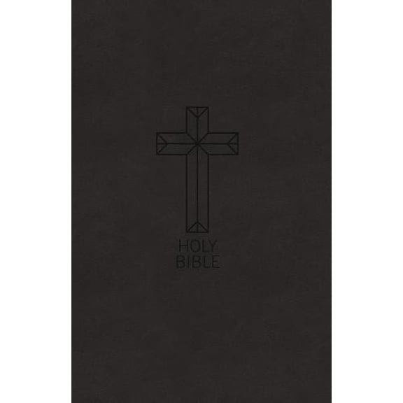 NKJV, Value Thinline Bible, Charcoal Leathersoft, Red Letter, Comfort Print: Holy Bible, New King James Version