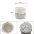 thumbnail image 4 of Paquete De 2 Cestas Colgantes Cesta De Pared, Pequeñas Cestas De Almacenamiento Tejidas Almacenamiento Colgante De Cuerda, Cestas Decorativas Organizador para Plantas Dormitorio Oficina Blan, 4 of 5