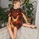 thumbnail image 4 of Balery Magma Fire Black Dragon Conjunto de Pijama Infantil de Manga Corta con Estampado – Ropa de Dormir de Algodón Suave-XX-Large, 4 of 6