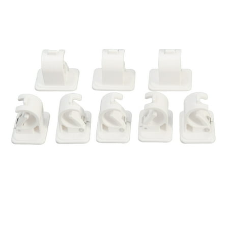 

Azhf Hot Sales Rods Bracket Curtain Clamp Home Rail Rack Self Adhesive Hanger Wall Hooks Fixing