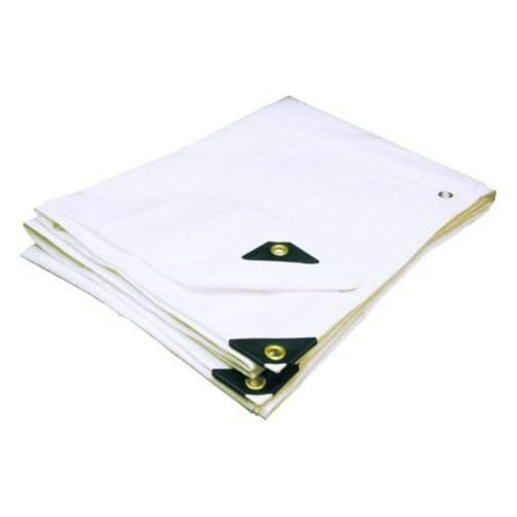 6'X16' Extra Heavy Duty White Tarp