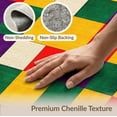 thumbnail image 6 of ODIKA Whimsical Checkered Maximalist Contemporary Funky Plush Hippie Stain Resistant Low Profile for Dorm Room, Small Living Apartment, 6 of 7