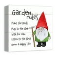 thumbnail image 2 of Creative Products Garden Gnome Rules 4 12 x 12 Canvas Wall Art, 2 of 5