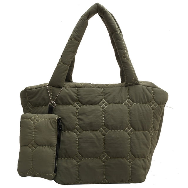 Bolso grande acolchado tipo tote para mujer, bolso acolchado tipo tote, bolso acolchado tipo tote, bolso de hombro acolchado tipo tote