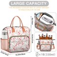 thumbnail image 5 of Pink Baseballs with Bows Pattern Womens Lunch Box for Work,Insulated Large Lunch Bag for Tween and Teen,Loncheras Para Mujer,Leakproof Adult Lunch Bag for Work,Beach,Travel,Picnic,Camping, 5 of 7