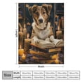 thumbnail image 4 of Orinice Throw Blanket  Flannel Plush Blanket for Bed Couch Sofa Chair Aesthetic Cute Soft Warm for Girls Women Animals Nature-Reading Dog 60x80in, 4 of 6