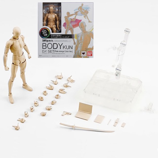 Figura de anime Kun Body Chan modelo coleccionable dibujo boceto pintura maniquí muñeca