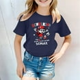 thumbnail image 2 of Godom Girls Tops Fashionable Short Sleeve T-Shirt Girls Cotton Tee Cute Print Summer Blouse for Girls Tee Tops, 2 of 6