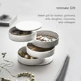 thumbnail image 3 of SUTENG Jewelry Box Organizer, Women's, 5-Layer Rotating Travel Jewelry Storage for Rings, Earrings, Necklaces, Birthday Gift, Girls’ / Women’s, Round Shape, ABS, 3 of 5
