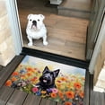 thumbnail image 2 of Welcome Spring Summer Scottish Terrier Portrait Flower Blue Sky Doormat Scottie Dog Lover Gifts Indoor Outdoor Welcome Mat - 12001, 2 of 5