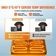 thumbnail image 3 of KFFKFF's 11-in-1 Heat Press, Sized 12 x 15 Inches, Versatile Clamshell Design Printer, Digitally Operated Dual-Tube Heat Transfer Device, Swing-Away Style Sublimation Equipment for T-Shirts, Hats, 3 of 9