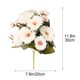 thumbnail image 4 of Lekihaqq Artificial Flowers Home Decoration Handheld Flower Wall Wedding Decor Simulated Silk Plants Bouquet Realistic Fake Blossoms Party Garden Office Centerpiece, 4 of 7