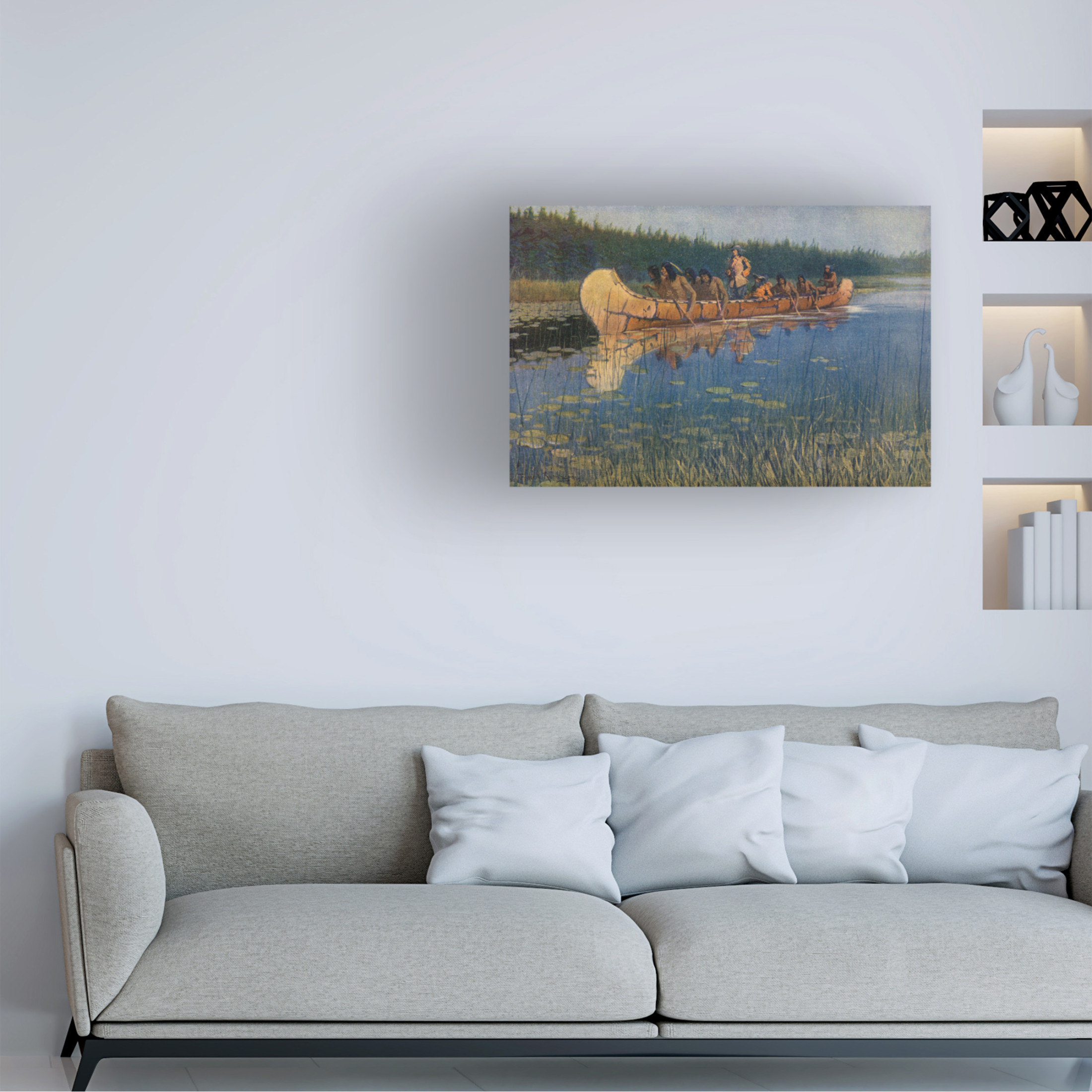 Frederic Remington 'Pierre Esprit Radisson. Frederic Remington' Canvas Art - 47 x 30 Inches