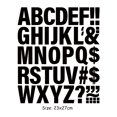 thumbnail image 1 of Letters A-Z Sticker On Clothes Iron Black And White Thermal Press Garment Thermal Transfer Diy Stripe A-Level Washable, 1 of 8