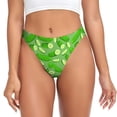 thumbnail image 1 of Fotbe Green Cucumber Tanga Sin Costuras para Mujer con Estampado – Panties Invisibles, Transpirables y Cómodos para Uso Diario-Large, 1 of 6