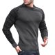 thumbnail image 2 of Ropa de hombre Otoño Invierno moda suéteres finos para hombre Casual cuello redondo sólido cálido Slim Fit camisa de punto jersey para hombre, 2 of 5