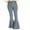 White, variant on Women's Rave Reflective Pants Night Club Party Trouser Metallic Pants Bell Bottom Leggings High Waist Slim Trousers