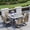 Brown, variant on 9-Piece Outdoor Dining Set for 8 with Adjustable Umbrella Hole & 8 Swivel Chairs, Square Iron Table & Weather-Resistant Design for Patio, Deck, Backyard, Poolside (Gray/Brown/Blue)
