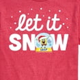 thumbnail image 3 of SpongeBob SquarePants - Let It Snow Christmas - Men's Short Sleeve Graphic T-Shirt, 3 of 6