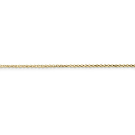 14kt Yellow Gold 1mm Cable Chain, 16