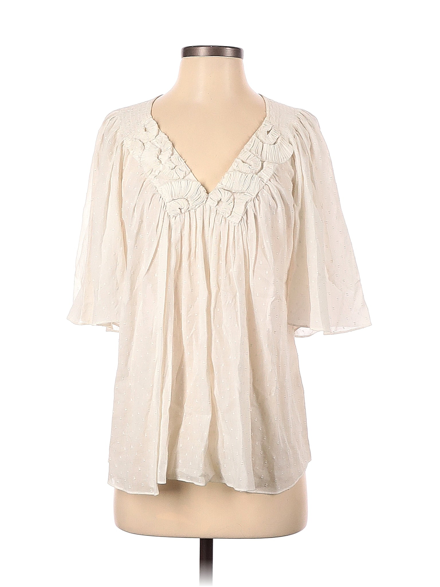 Pre-Owned Rebecca Taylor Women's Size 2 Short Sleeve Blouse - Walmart.com