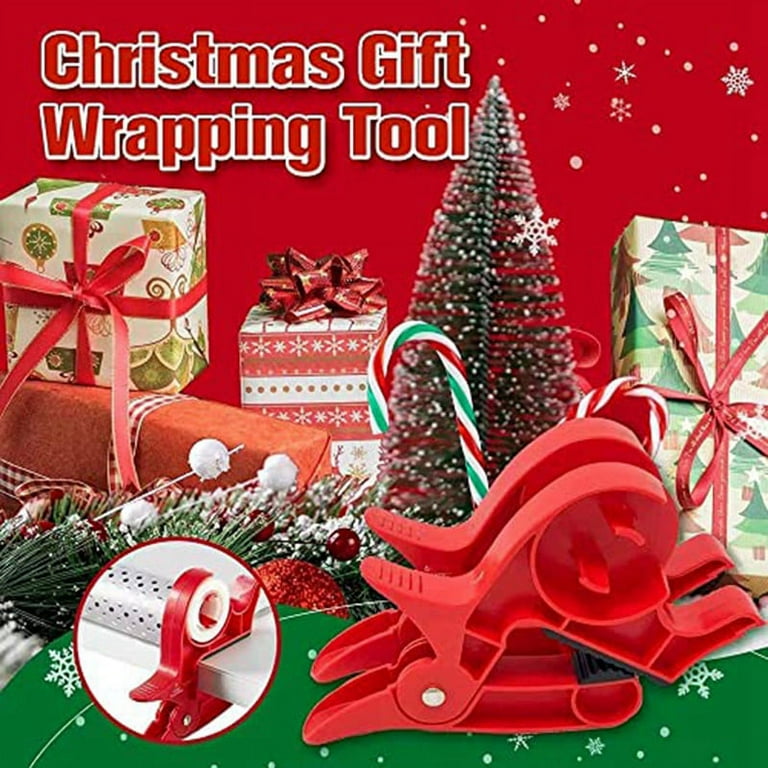 2 Pcs Tape Holder Christmas Wrapping Paper Table Clamp - Tabletop