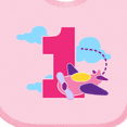 thumbnail image 4 of Inktastic 1st Birthday Pilot Airplane Girls Baby Bib, 4 of 4