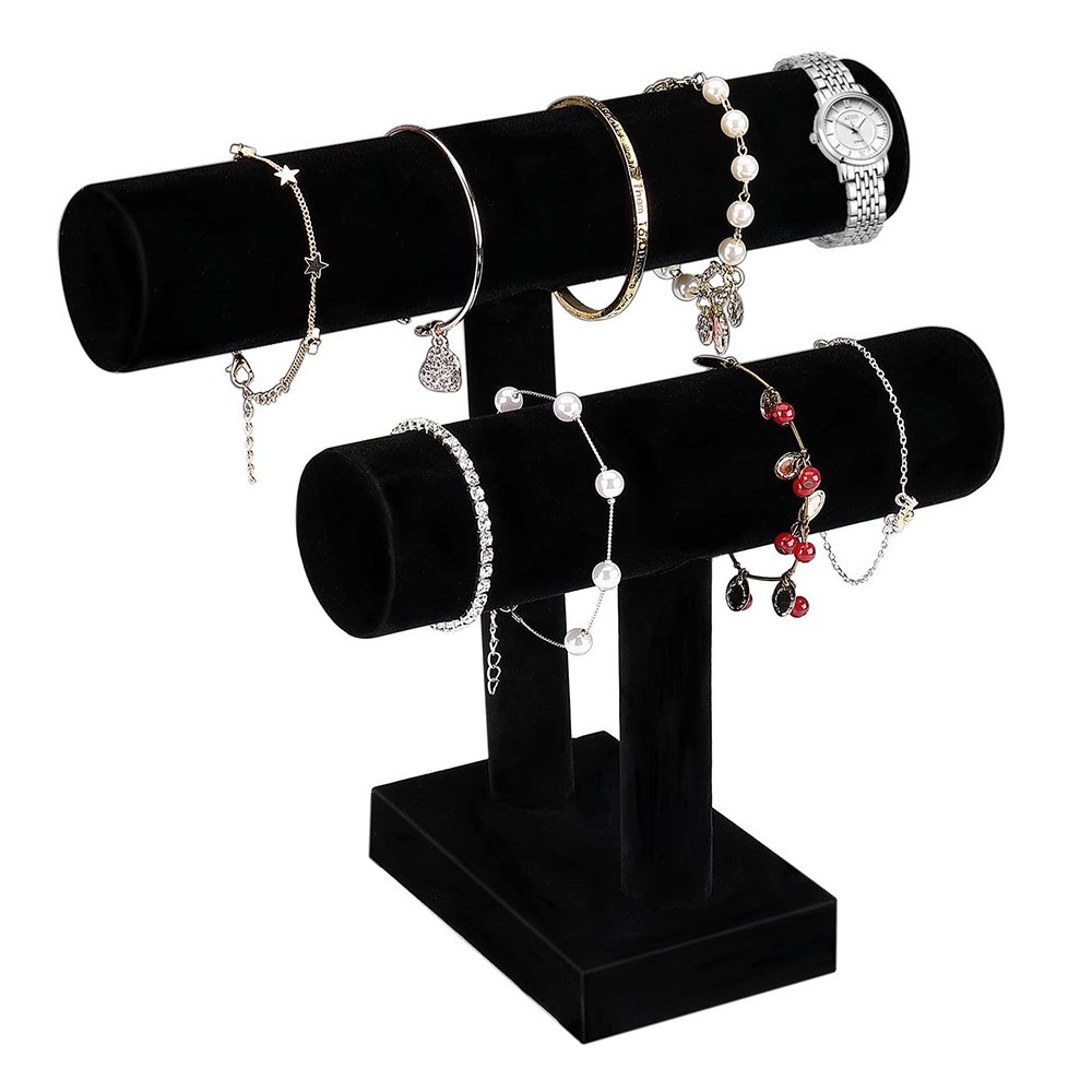GLiving Velvet Jewellery Velvet Bracelet Stand Jewellery Holder Watch