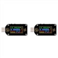 thumbnail image 1 of 2X Rd Tc66 Type-C Pd Trigger USB VoltíMetro AmperíMetro Voltaje 2 VíAs Medidor de Corriente MultíMetro Pd Cargador BateríA USB Tester1, 1 of 5