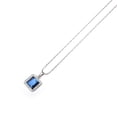 thumbnail image 2 of Wollet Stainless Ssteel Necklace Pendant with Inlaid CZ Stone Volcanic Stone for Women, 2 of 6