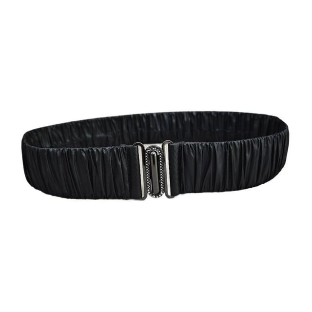 Cinturón elástico para cintura, accesorios de ropa informal, corsé recortador de cintura elástica Negro