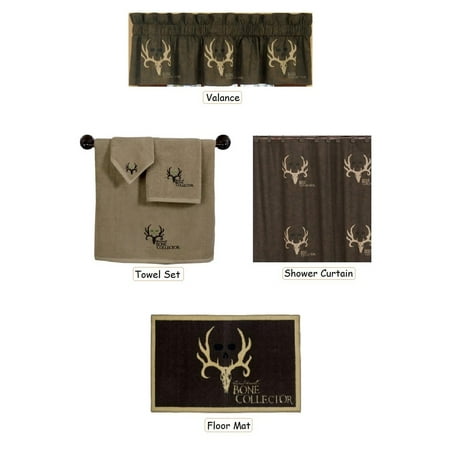 Bone Collector 6 Piece Bathroom Decor Set Tan And Brown Bone Collector 6 Piece Bathroom Decor Set Tan And Brown