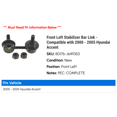 thumbnail image 2 of Front Left Stabilizer Bar Link - Compatible with 2000 - 2005 Hyundai Accent 2001 2002 2003 2004, 2 of 2