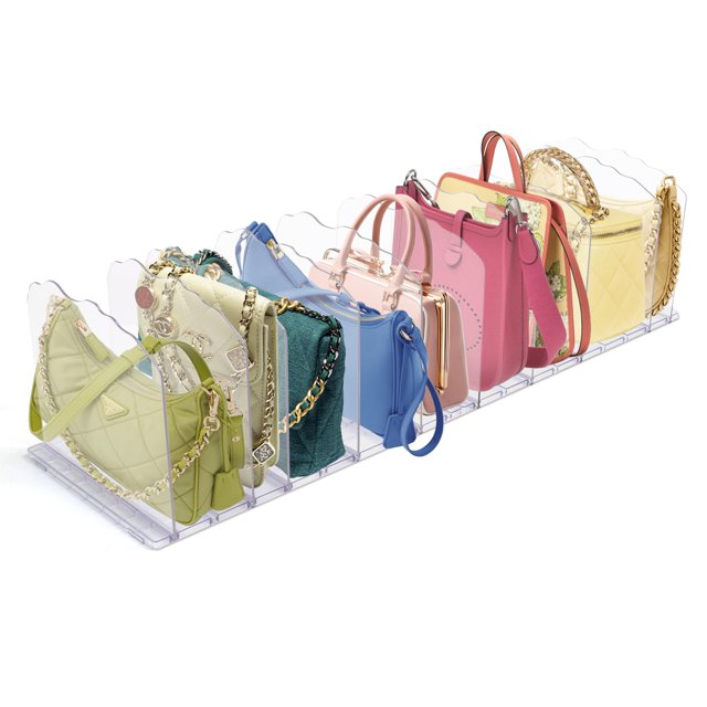 Organizador de Carteras para Closet SSAWcasa, Separador Acrílico para Estantes