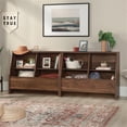 thumbnail image 5 of Pemberly Row Engineered Wood Footboard/Bookcase in Grand Walnut, 5 of 10