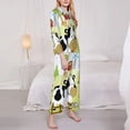 thumbnail image 4 of Disketp Pajamas Set Long Sleeve Sleepwear Womens Button Down Nightwear Pj Sets-Farmfield With Cute Animals, 4 of 9