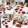 thumbnail image 6 of Cute Ladybug Washable Area Rug 6 x 9 ft Realistic Love Heart Ladybug Rustic Farmhouse, Soft Non Slip Rugs Stain Repellent Indoor Felt Carpet for Living Dining Room Bedroom Home Office, 6 of 9