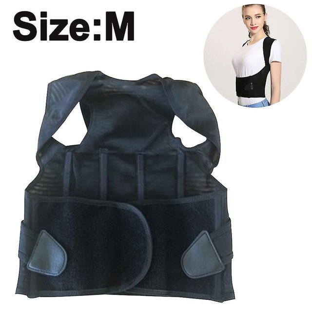 Soporte para espalda, corrector de postura para mujeres y hombres, enderezador de soporte para espalda, soporte para hombro con soporte lumbar, corrector de postura transpirable aj