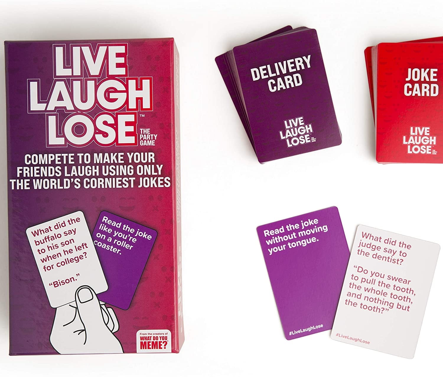 Live Laugh Lose - the Adult Party Game Where You Compete to Make Corny Jokes Funny by What Do You Meme?