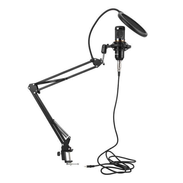 Micrófono De Condensador, Kit De Micrófono De Condensador USB Con Brazo Flexible Para Computadora Para PC De Escritorio Para Computadora Portátil