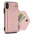thumbnail image 4 of Allytech for Applel iPhone Xr 6.1" Wallet Case, Premium PU Leather Multiple Cards Slots Large Space Wallet Case with Crossbody Shoulder Strap for Girls Women - Pink, 4 of 8