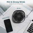 thumbnail image 2 of Ventilador de escritorio EasyAcc USB Slumber Pod, 3 velocidades, giratorio 360°, 2 of 7