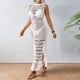 thumbnail image 5 of Vestido con Borlas para Mujer, de Crochet, para Playa y Piscina, para Verano L, 5 of 10