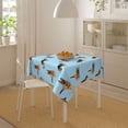 thumbnail image 4 of Wukai German Shepherd Dog Waterproof Tablecloth for Kitchen Dining, Fits Square Tables for 2-4 Seats -54"x54", 4 of 7
