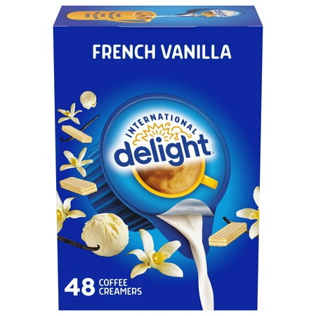Flavored Liquid Non-Dairy Coffee Creamer, French Vanilla, 0.4375 Oz Cup, 48/box