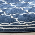 thumbnail image 4 of Safavieh Amherst Wesley Geometric Area Rug, Navy/Beige, 7' x 7' Round, 4 of 10
